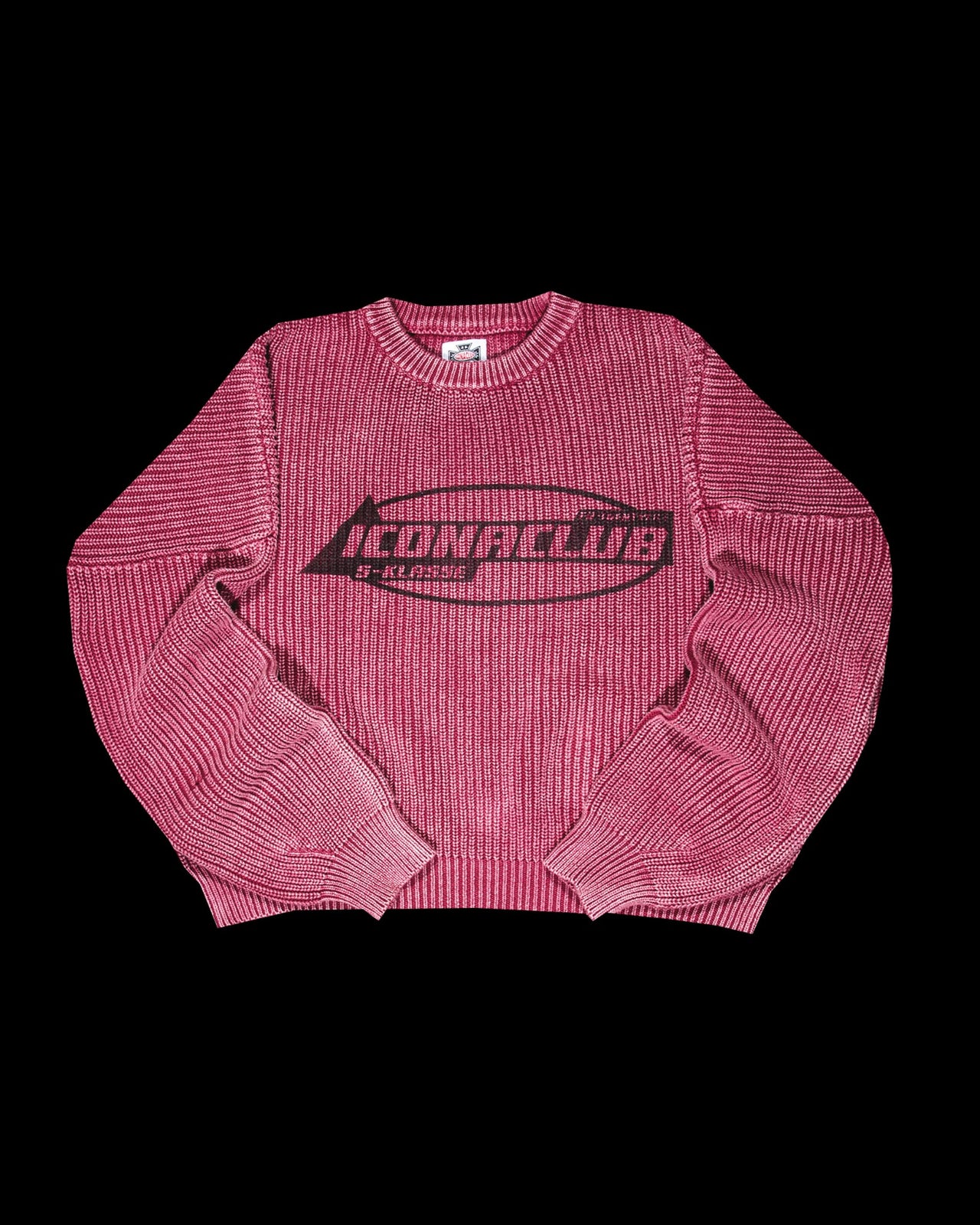 Ribbed Knit Sweater Plum