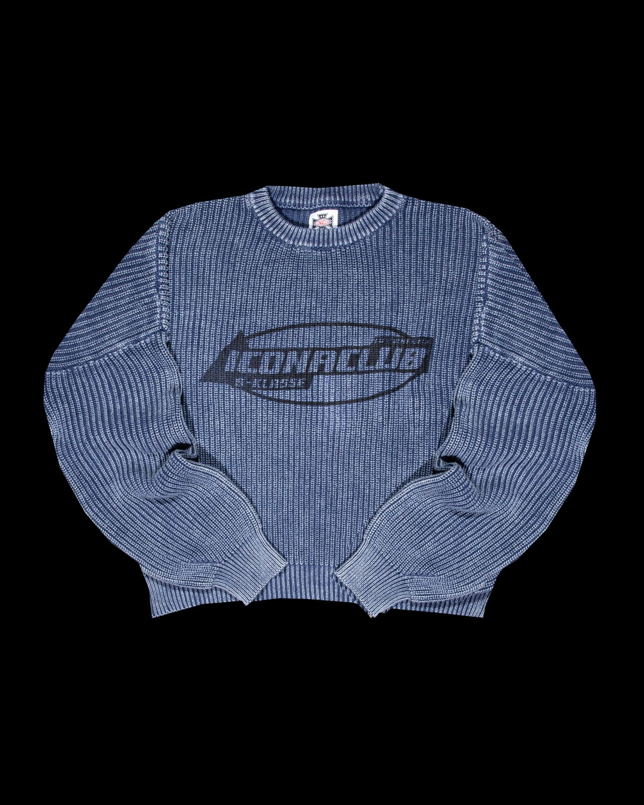 Ribbed Knit Sweater Powder Blue