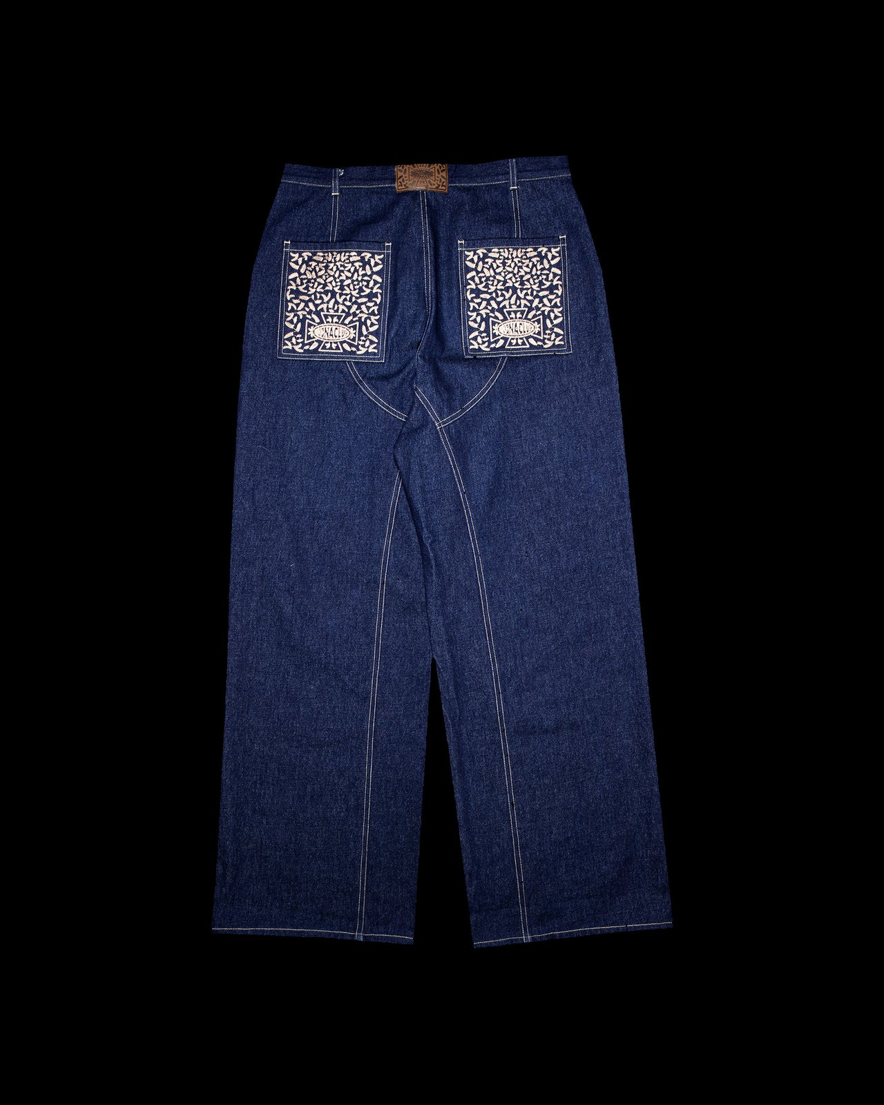 Wide Denim Crew Jeans