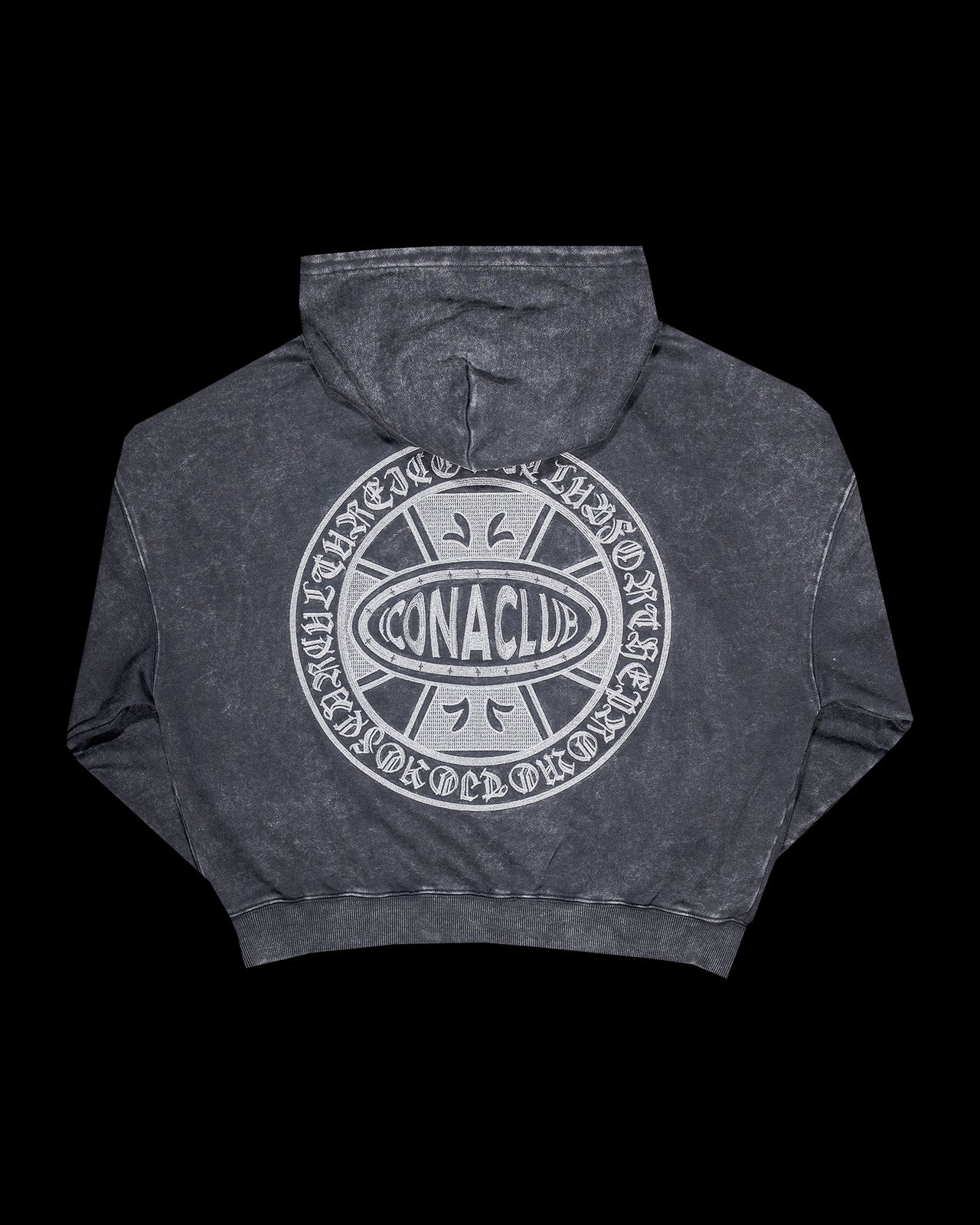 Ash Faded Logo Zip Up
