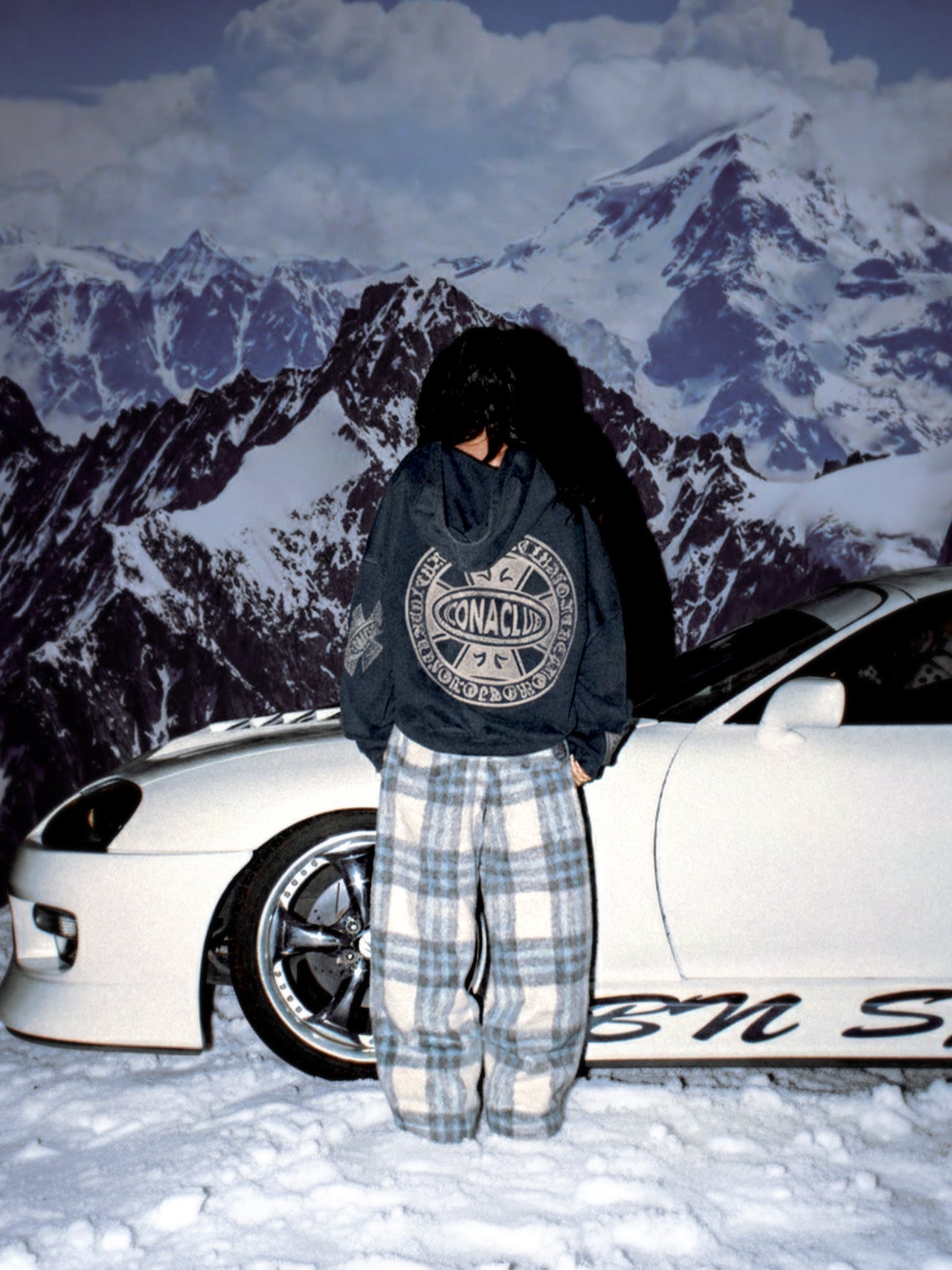 Ash Faded Logo Zip Up