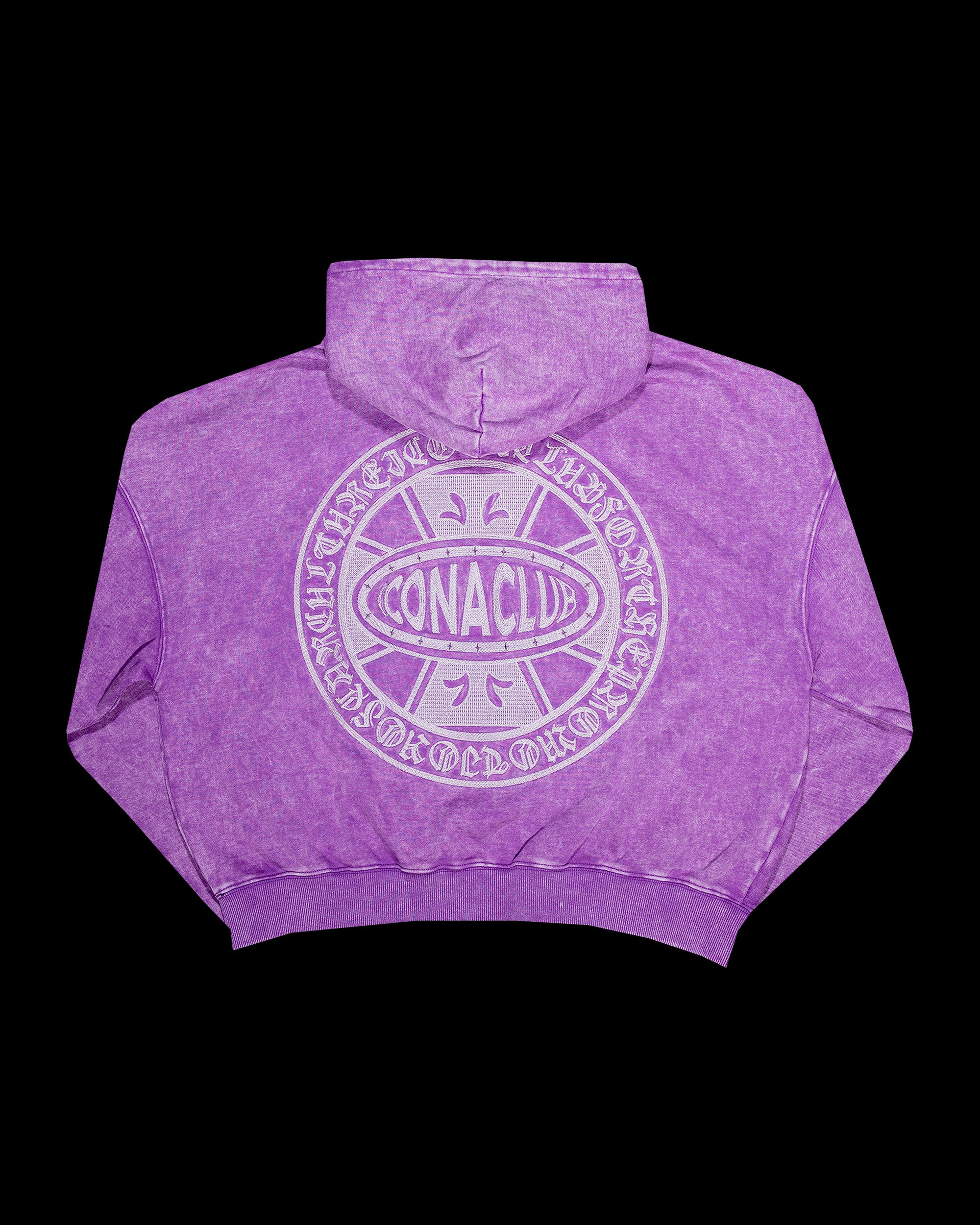 Violet Faded Logo Zip Up - Iconaclub