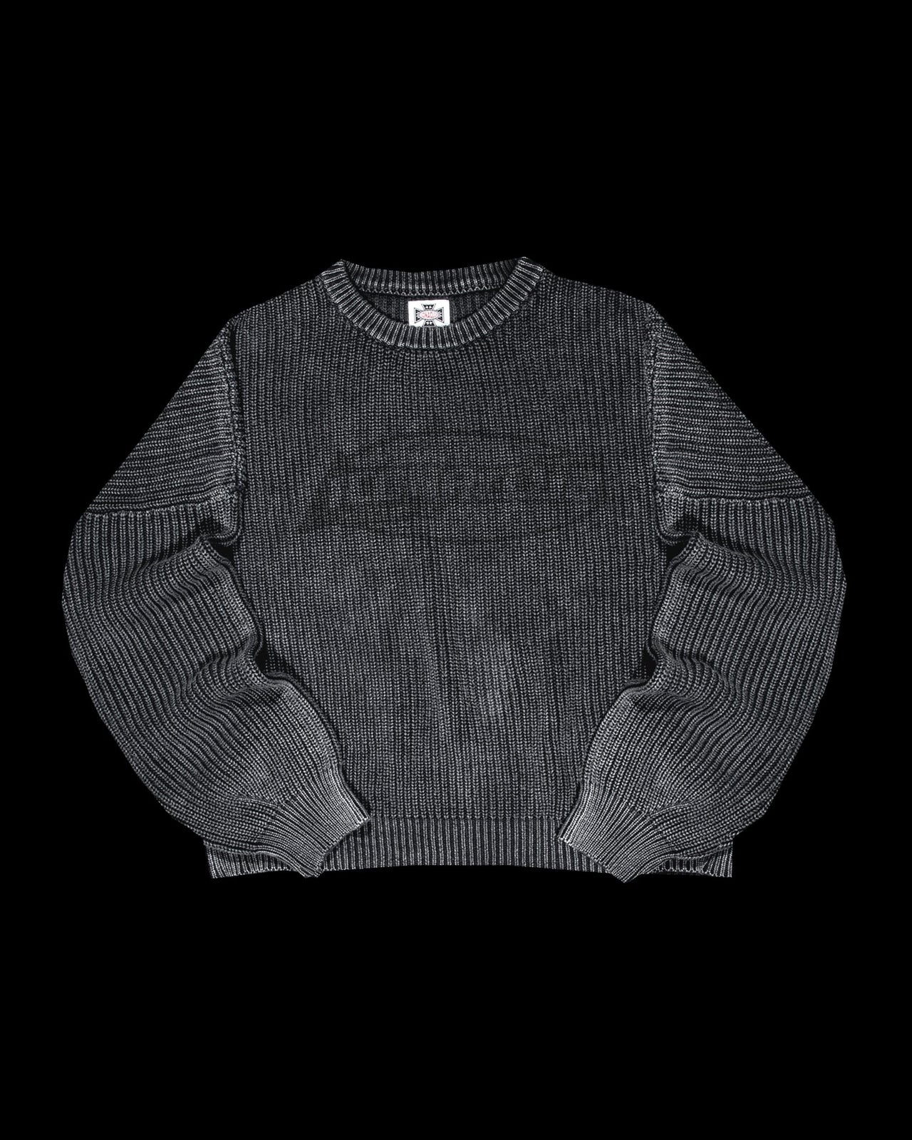 Ribbed Knit Sweater Charcoal
