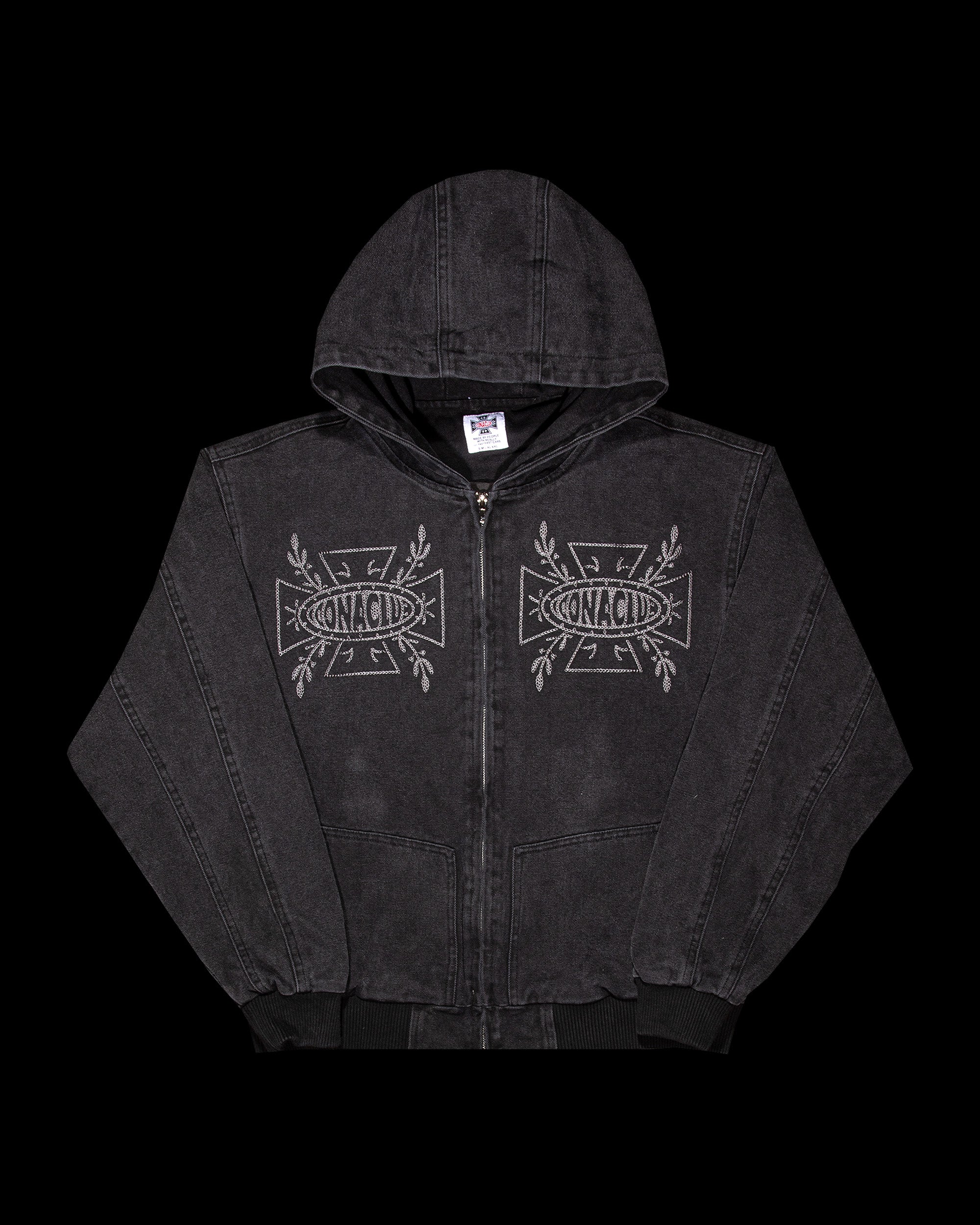 Canvas Work Jacket Acid Black - Iconaclub