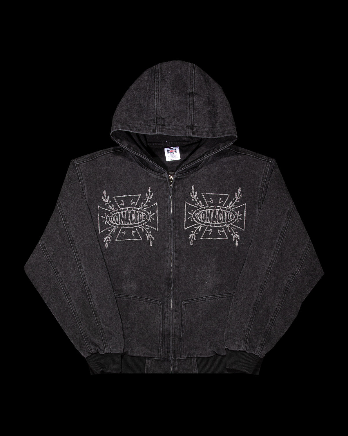 Canvas Work Jacket Acid Black - Iconaclub