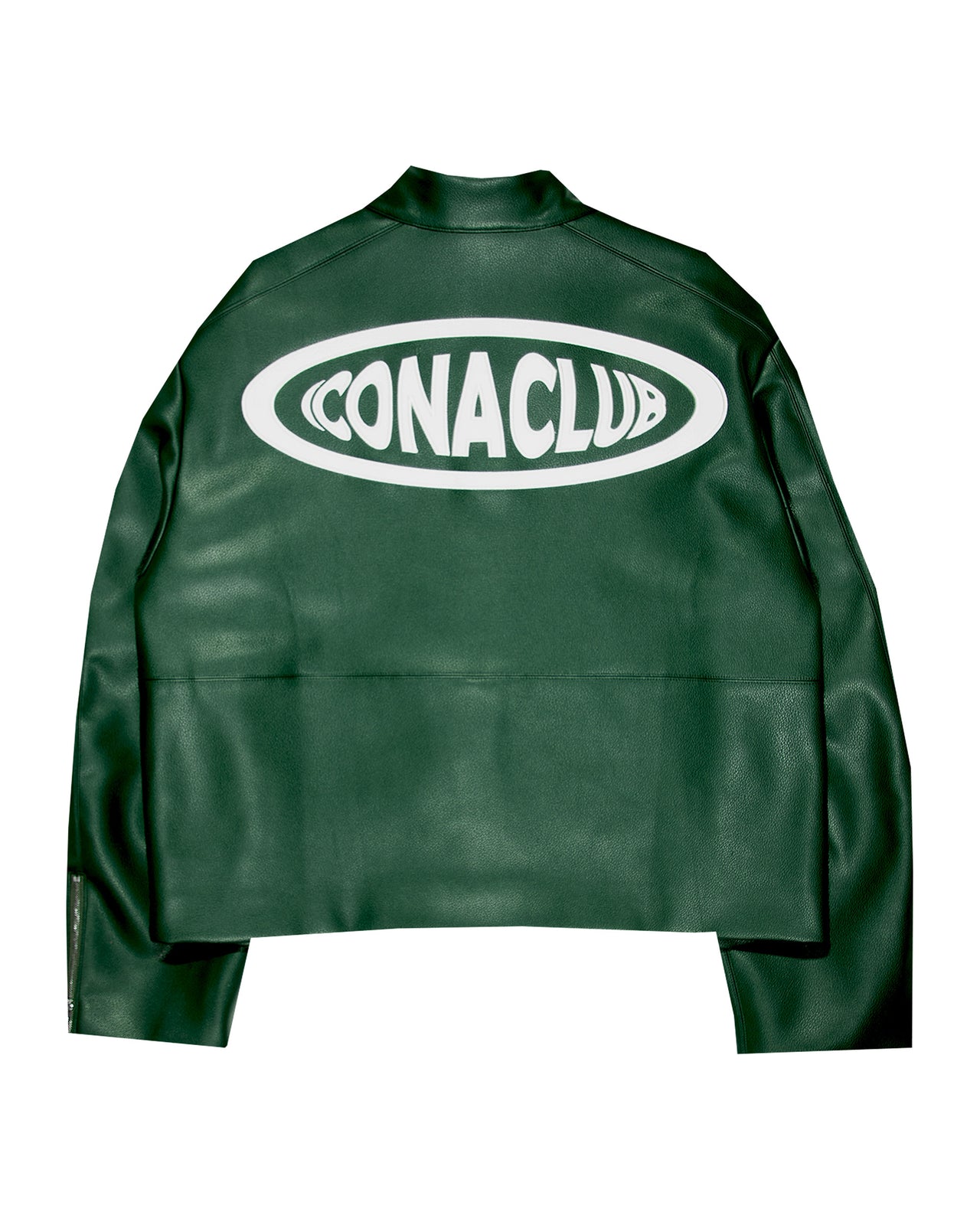 Iconaclub Leather Jacket Aston Green