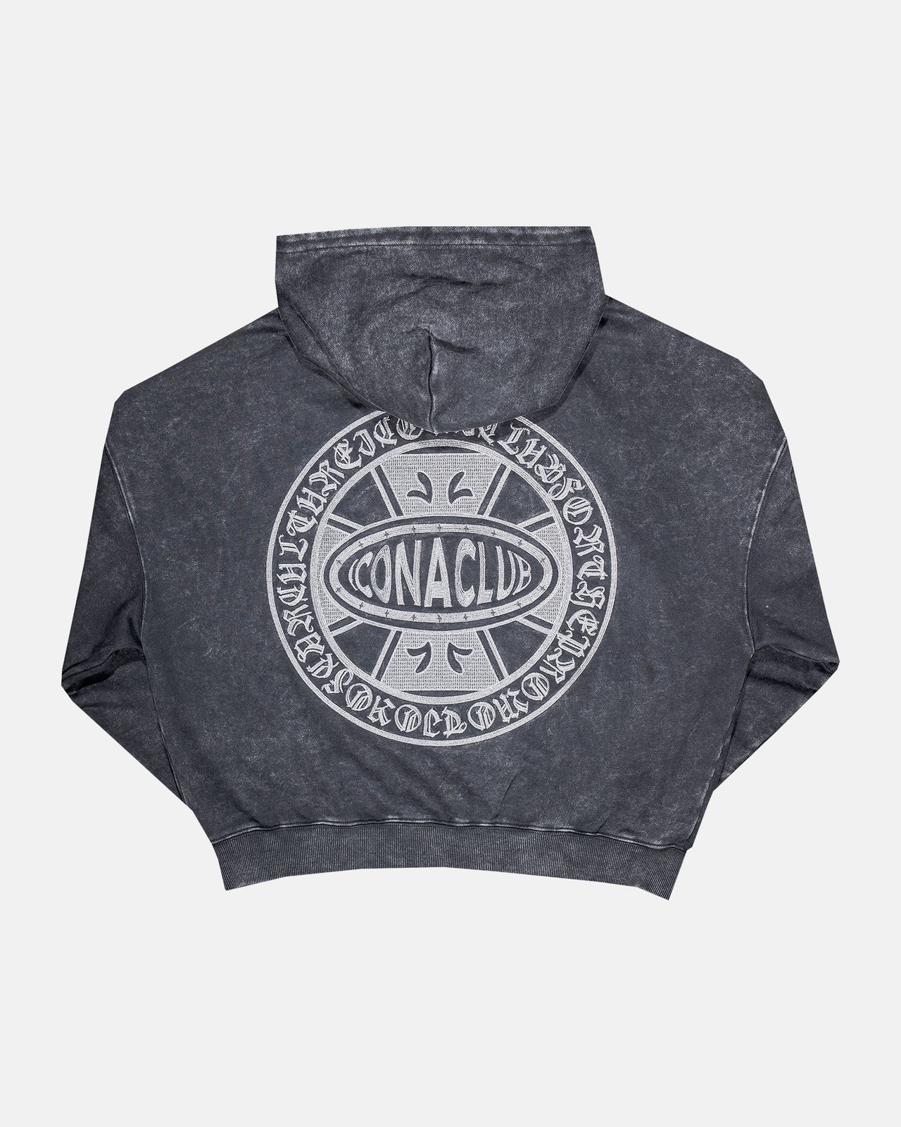 Ash Faded Logo Zip Up